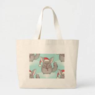 Bolso De Tela Gigante navidades chinchillas