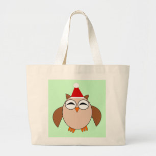 Bolso De Tela Gigante Navidades Cute Owl Tote Bag