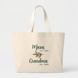 Bolso De Tela Gigante Navidades de la abuela Personalizado de Mistletoe