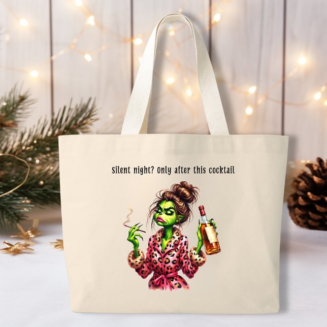 Bolso De Tela Gigante Navidades divertidas y gruñidas mujeres de la músi (Subido por el creador)