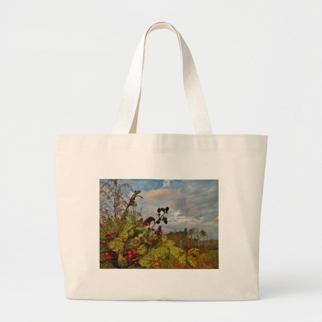 Bolso De Tela Gigante Navidades elegantes de Holly, (Frente)