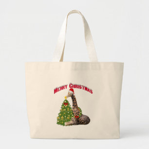 Bolso De Tela Gigante Navidades Giraffe