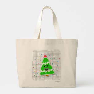Bolso De Tela Gigante Navidades Kawaii Divertidos Cute Carácter de árbol