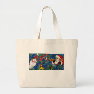 Bolso De Tela Gigante NAVIDADES NIGHT Santa Bugler