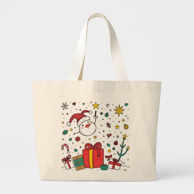 Bolso De Tela Gigante navidades personalizados (Frente)