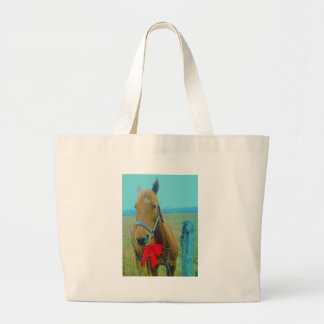 Bolso De Tela Gigante navidades retro Caballo