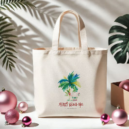 Bolso De Tela Gigante Navidades Tote Bags Diseño Tropical Único