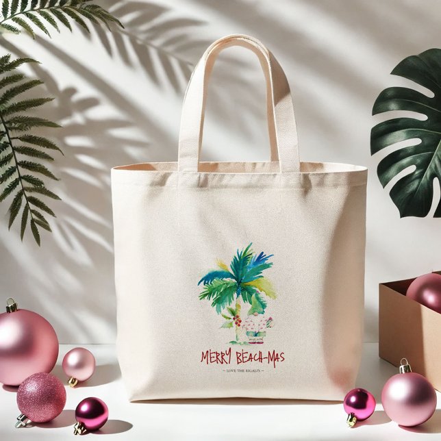 Bolso De Tela Gigante Navidades Tote Bags Diseño Tropical Único (Subido por el creador)