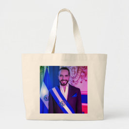 Bolso De Tela Gigante Nayib Bukele, presidente de El Salvador