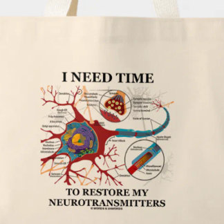 Bolso De Tela Gigante Necesito hora de restaurar mis neurotransmisores