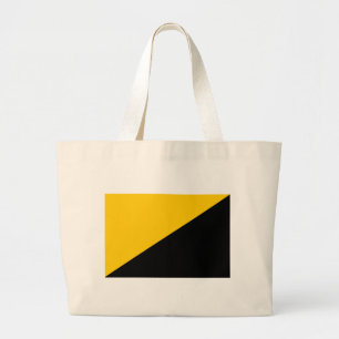 Bolso De Tela Gigante Negro de Anarcho y amarillo capitalistas