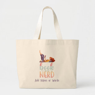 Bolso De Tela Gigante Nerd del libro - Amantes del libro