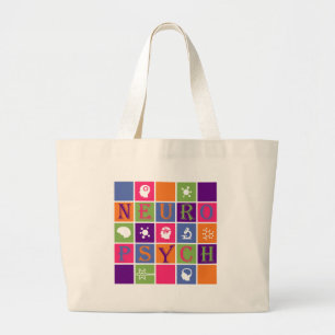 Bolso De Tela Gigante Neuropsicología - regalos para los neuropsicólog