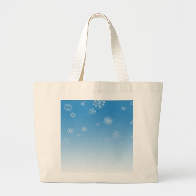 Bolso De Tela Gigante Nevadas (Frente)