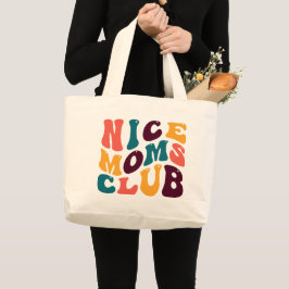 Bolso De Tela Gigante Nice Moms Club Souvenir Retro Style Groovy