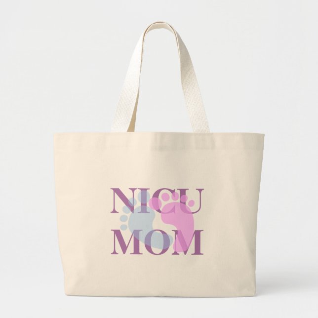 BOLSO DE TELA GIGANTE NICU MOM JUMBO TOTE BAG (Frente)