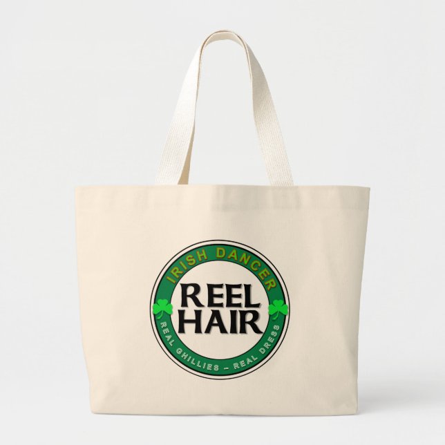 Bolso De Tela Gigante Nieves reales, vestido real, pelo suelto (Frente)