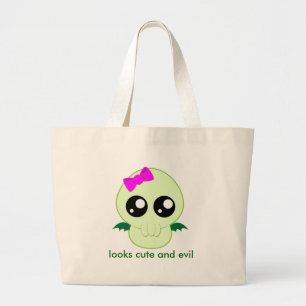 Bolso De Tela Gigante Niña Cthulhu