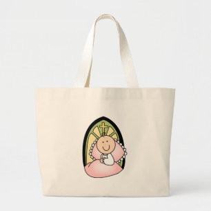 Bolso De Tela Gigante Niña del bautismo
