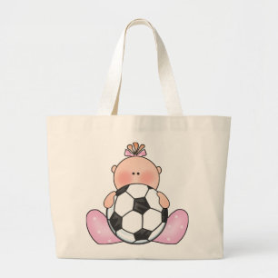 Bolso De Tela Gigante Niña del fútbol de Lil