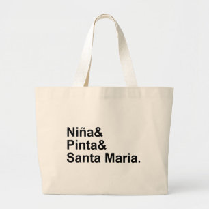 Bolso De Tela Gigante Nina Pinta Santa María   Barco de Cristóbal Colón