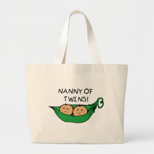 Bolso De Tela Gigante Niñera de la vaina de los gemelos