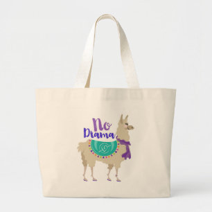 Bolso De Tela Gigante Ningún tote de la llama del drama