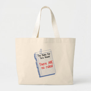 Bolso De Tela Gigante Ningunas reglas en la casa de Tio