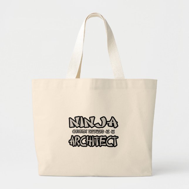 Bolso De Tela Gigante Ninja...Architect (Frente)