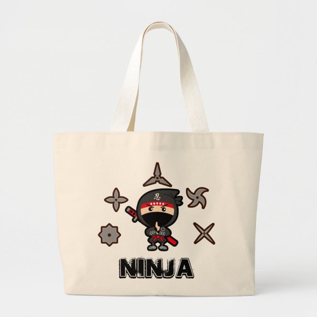 Bolso De Tela Gigante Ninja Boy (Frente)