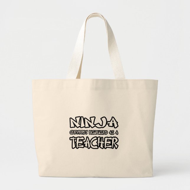 Bolso De Tela Gigante Ninja...Profesor (Frente)