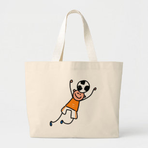 Bolso De Tela Gigante Niño del fútbol