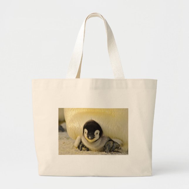 Bolso De Tela Gigante Niño pingüino (Frente)