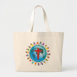 Bolso De Tela Gigante Niños cristianos