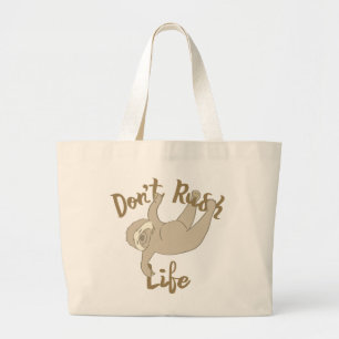 Bolso De Tela Gigante No apresuren la vida con trivialidades