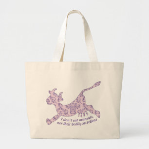 Bolso De Tela Gigante No coma los animales