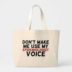 Bolso De Tela Gigante no me obliguen a usar mi voz epidemiológica