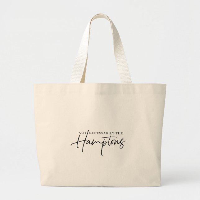 Bolso De Tela Gigante No Necesariamente Los Hamptons "Todo Tote" (Frente)