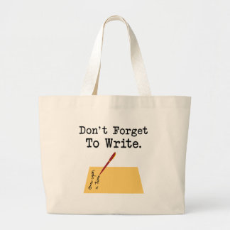Bolso De Tela Gigante No olviden escribir
