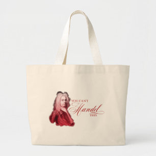 Bolso De Tela Gigante No puedes Handel este compositor clásico Pun