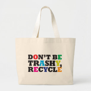 Bolso De Tela Gigante No sea inútil, reciclan