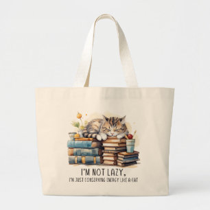 Bolso De Tela Gigante No soy un gato perezoso