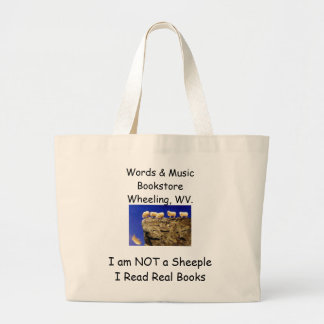 Bolso De Tela Gigante no un tote del libro del sheeple