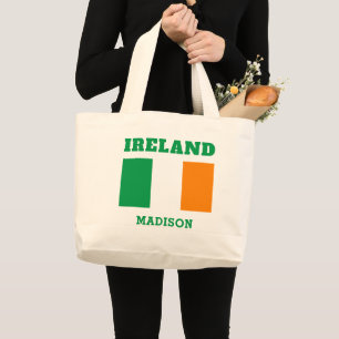 Bolso De Tela Gigante Nombre personalizado Irlanda