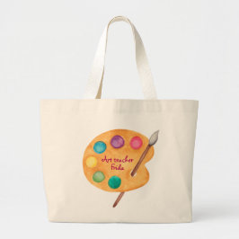 Bolso De Tela Gigante NOMBRE personalizado Profesor de arte regalo de cl