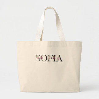 Bolso De Tela Gigante Nombre Sofía.