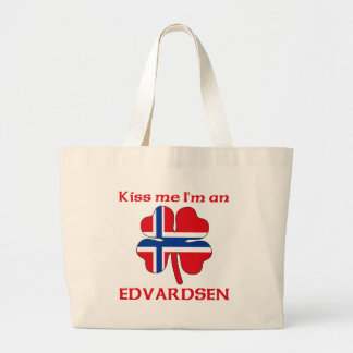 Bolso De Tela Gigante Noruegos personalizada me besan que soy Edvardsen