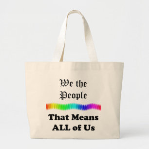 Bolso De Tela Gigante Nosotros, el pueblo....eso significa todos nosotro