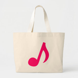Bolso De Tela Gigante Notas musicales