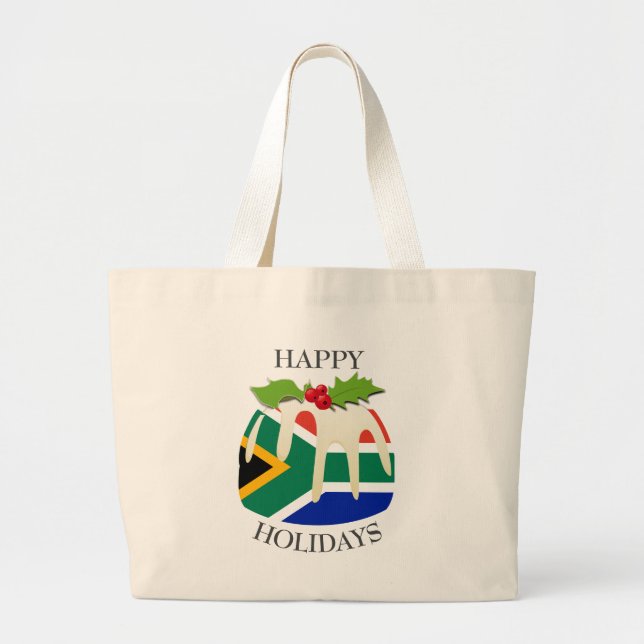 Bolso De Tela Gigante Novedad | Paseos festivos con | BANDERA DE SUDÁFRI (Frente)